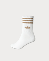 adidas 3-Stripes Crew Socks 3 Pairs - White / Cardboard